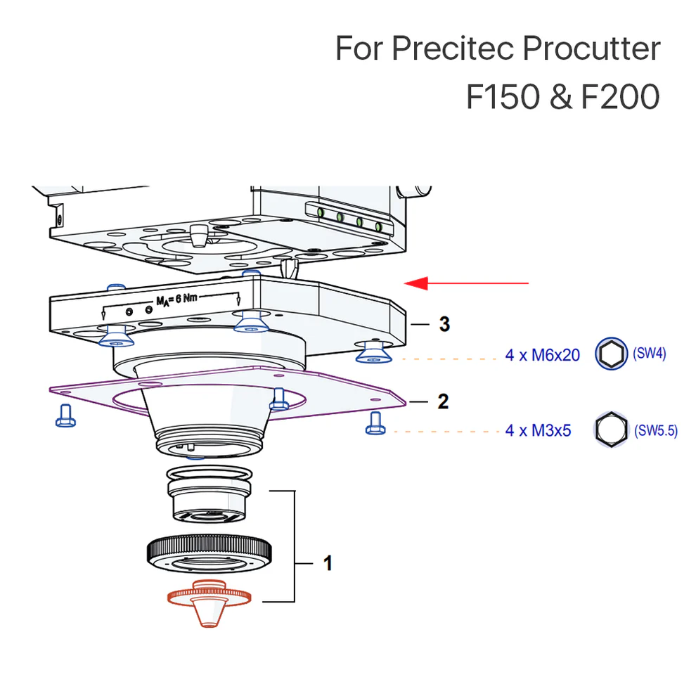 Сопловая часть ProCutter 1.0 F200